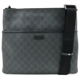 Borsa a tracolla e a spalla GUCCI GG Supreme in pelle Nera 162904