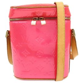 Louis Vuitton Monogram Vernis Sullivan Vertical Fuchsia Pink M91259