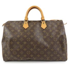 Louis Vuitton Monogram Speedy 40 Borsa a Mano Borsa Boston Marrone M41522