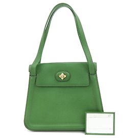 DELVAUX Borsa a spalla e borsa a mano Louise in pelle Verde
