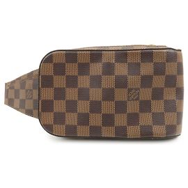 Borsa a tracolla e borsa vita Louis Vuitton Damier Ebene Geronimos N51994