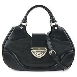 Louis Vuitton Epi Leather Sac Montaigne Hand Bag Noir M59302