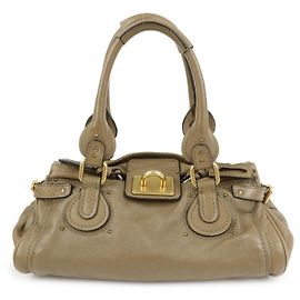 Chloé Borsa a mano in pelle Chloe Paddington Borsa Boston Marrone