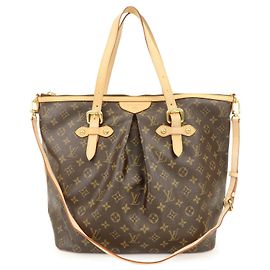 Louis Vuitton Monogram Palermo GM 2Way Hand Bag Brown M40146