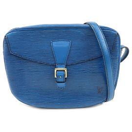 Louis Vuitton Epi Jeune Fille Shoulder Bag Toledo Blue M52155