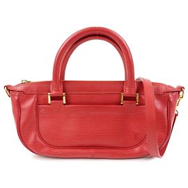 Louis Vuitton Epi Danura PM Hand Bag Shoulder Bag Red M5891E