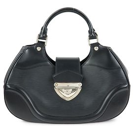 Louis Vuitton Epi Leather Sac Montaigne Hand Bag Noir Black M59302