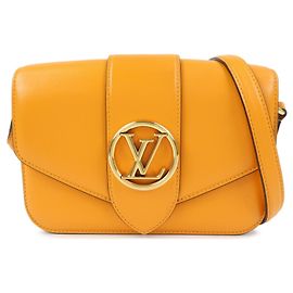 Borsa a tracolla Pont Neuf in pelle Louis Vuitton Orange M55946