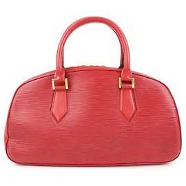 Borsa a mano Louis Vuitton Jasmine in pelle Epi Rosso Castilian M52087