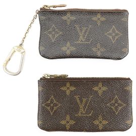 Louis Vuitton Monogram Set de 2 Pochette Cles Coin Cases M62650