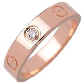 Cartier Mini Love 1P Diamantring K18 750PG #50 US5.5 CRB4050750