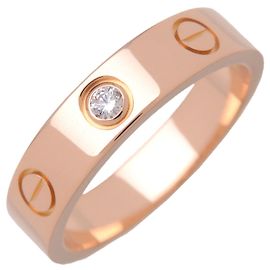Cartier Mini Love 1P Diamantring K18 750PG #48 US4.5 B4050748