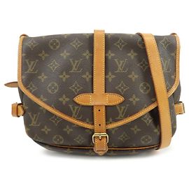 Louis Vuitton Monogram Saumur 30 Canvas Shoulder Bag Brown M42256