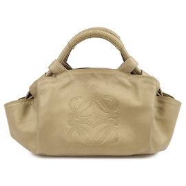 Borsa tote LOEWE Anagram in pelle nappa Aire dorata