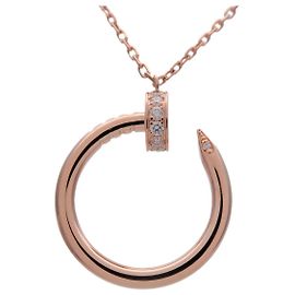 Collana Cartier Juste un Clou 14P Diamanti K18 750PG Oro Rosa