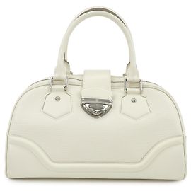 Louis Vuitton Epi Montaigne GM Bowling Hand Bag Ivoire White M5931J