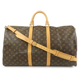 Louis Vuitton Monogram Keep All Bandouliere 55 Boston Bag M41414