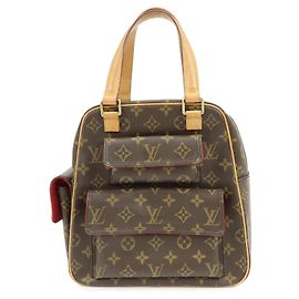 Louis Vuitton Monogram Excentri Cite Canvas Hand Bag Brown M51161