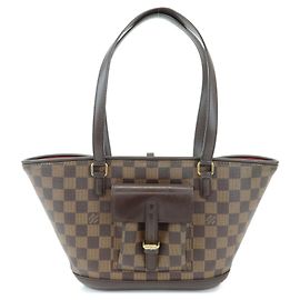 Louis Vuitton Damier Manosque PM Canvas Tote Bag Ebene N51121