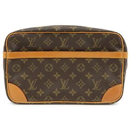 Louis Vuitton Monogram Compiegne 28 Pouch Clutch Bag Brown M51845