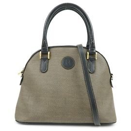 FENDI Borsa 2Way in pelle Borsa a mano Borsa a tracolla Borsa crossbody Marrone
