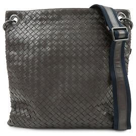 BOTTEGA VENETA Borsa a tracolla in pelle Intrecciato Marrone 161623