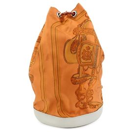 Hermès HERMES Silk Taurillon Sac SoieCool22 Shoulder Bag □O Stamped Orange
