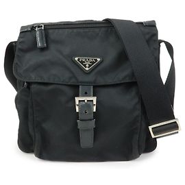 Borsa a tracolla mini Sidonie in pelle con catena PRADA Rosa Nero
