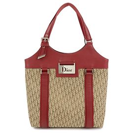 Borsa a mano Christian Dior Street Chic Trotter in tela jacquard e pelle