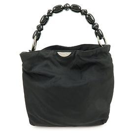 Borsa a mano e a tracolla Christian Dior Malice Pearl Nylon Nera