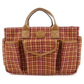 GUCCI Kinder-Tote-Bag aus Canvas-Leder Bordeaux Brown 628150