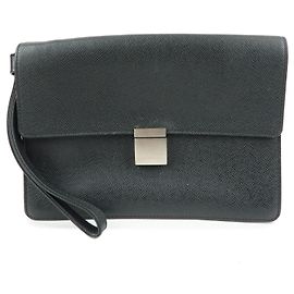 Bolso de mano Louis Vuitton Selenga de piel Taiga Ardoise M30782