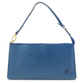 Louis Vuitton Epi Pochette Accessoires Pouch Toledo Blue M52945