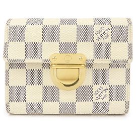 Louis Vuitton Damier Azur Compact Wallet Portefeuille Koala N60013