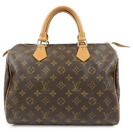Louis Vuitton Monogram Speedy 30 Boston Bag Hand Bag Brown M41526