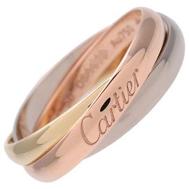 Anello Cartier Trinity SM K18 750YG/WG/PG #50 US5.5 EU50 HK12