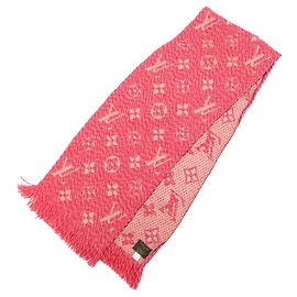 Louis Vuitton Monogram Wool Silk Scarf Echarpe Logomania M78706