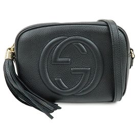 Borsa a tracolla e spalla GUCCI SOHO in pelle Nero 308364