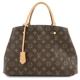 Louis Vuitton Monogram Montaigne MM 2Way Bag Hand Bag Brown M41056