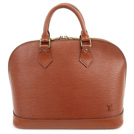 Louis Vuitton Epi Alma PM Bolsa de mão em couro Kenya Brown M52143