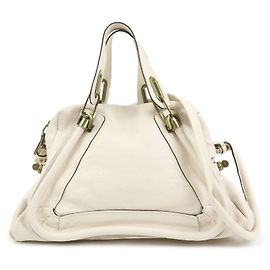 Chloé Borsa 2Way Chloe Paraty in pelle Borsa a tracolla Borsa a mano Ivory