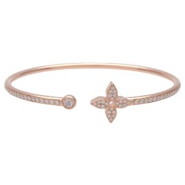 Louis Vuitton Blossom Twist Armband K18 750PG Diamanten Größe S Q95690