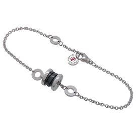 Bulgari BVLGARI B-zero1 Save the Children Bracelet SV925 Ceramic Silver Black