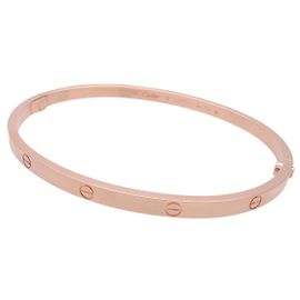 Brazalete Cartier Love SM Bangle K18 750PG Rose Gold Talla 18