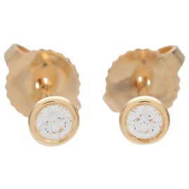 Tiffany & Co By the Yard Diamant-Ohrringe K18 750YG Yellow Gold
