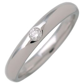 HARRY WINSTON Round Cut Ehering 1P Diamant PT950 Platin US6