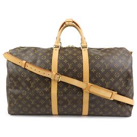 Louis Vuitton Monogram Keep All Bandouliere 55 Boston Bag M41414