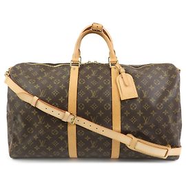 Louis Vuitton Monogram Keep All Bandouliere 55 Boston Bag M41414