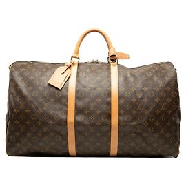 Louis Vuitton Monogram Keepall Bandoulière 60 Boston Bag