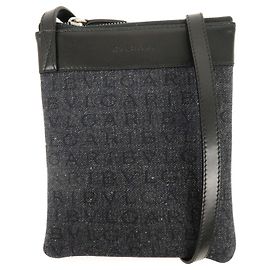 Bulgari Borsa a spalla e borsa a tracolla BVLGARI Logo Mania in pelle e denim Nero
